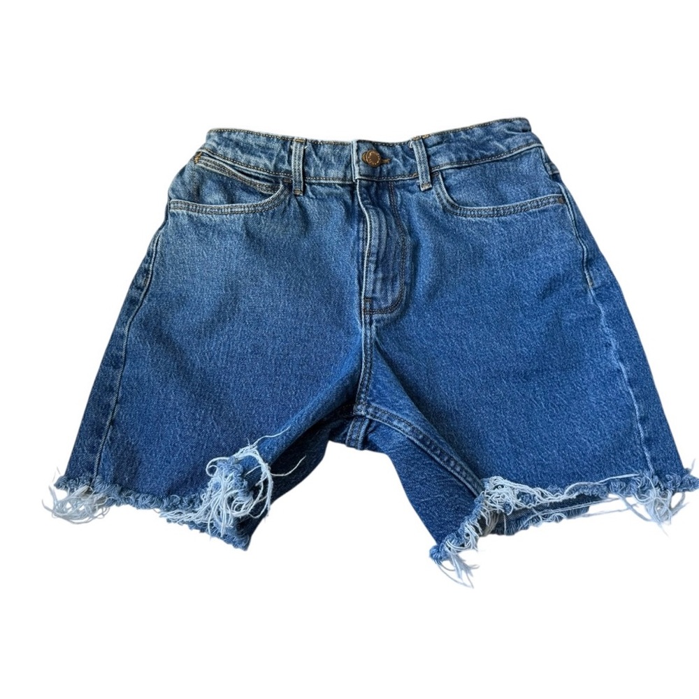 Wrangler High-Rise Denim Cutoff Shorts, Medium Wash, Women's Size 27